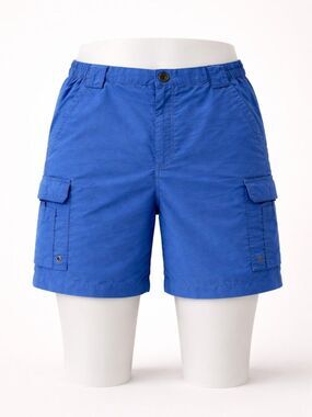 Reel Legends Performance Clothing Dri-Fit Cargo Shorts Size Small Blue